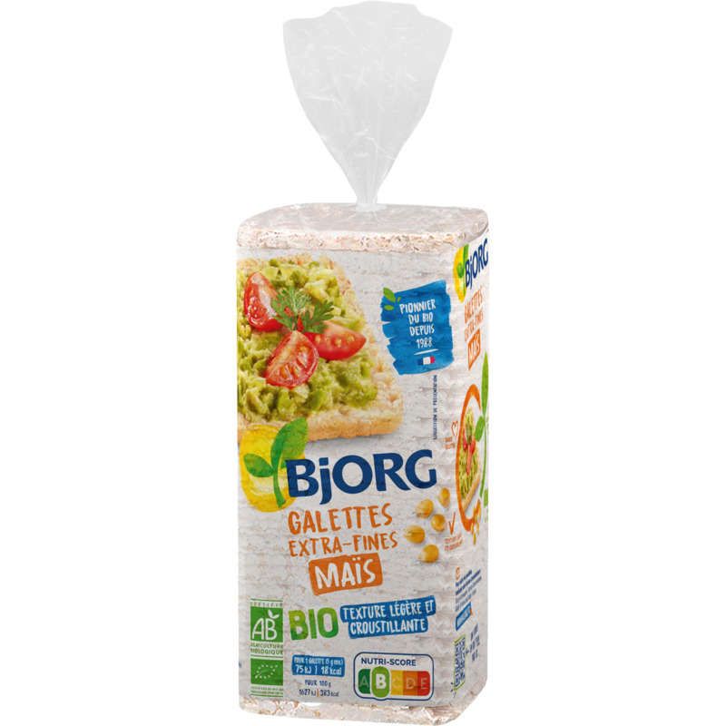 Bjorg Galettes Maïs Bio Sans Gluten 130g Bjorg Galettes Maïs Bio Sans Gluten 130g