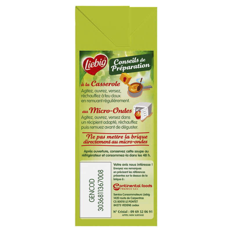 Liebig Organic Green Vegetable Puree 1 L