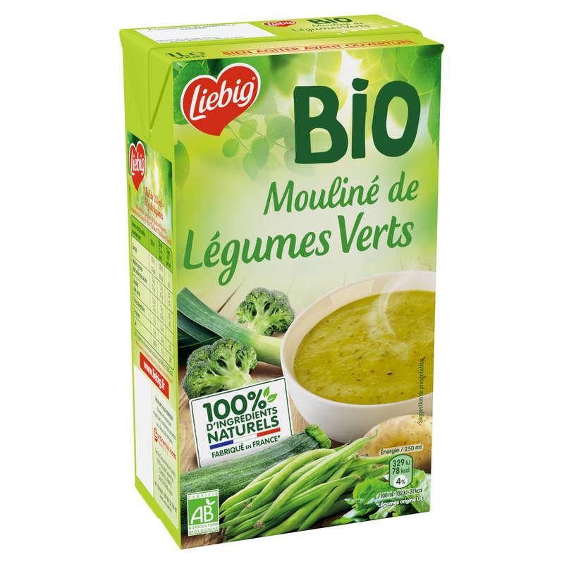Liebig Organic Green Vegetable Puree 1 L