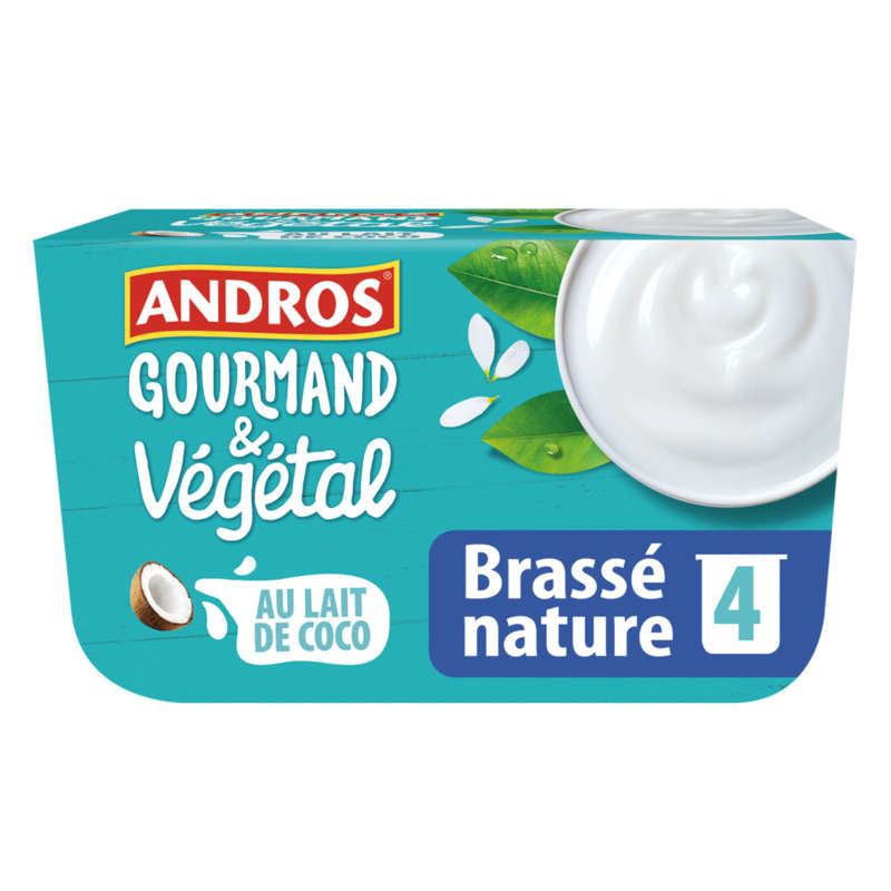 Andros Vegetable Yogurt with Coconut Milk 400G