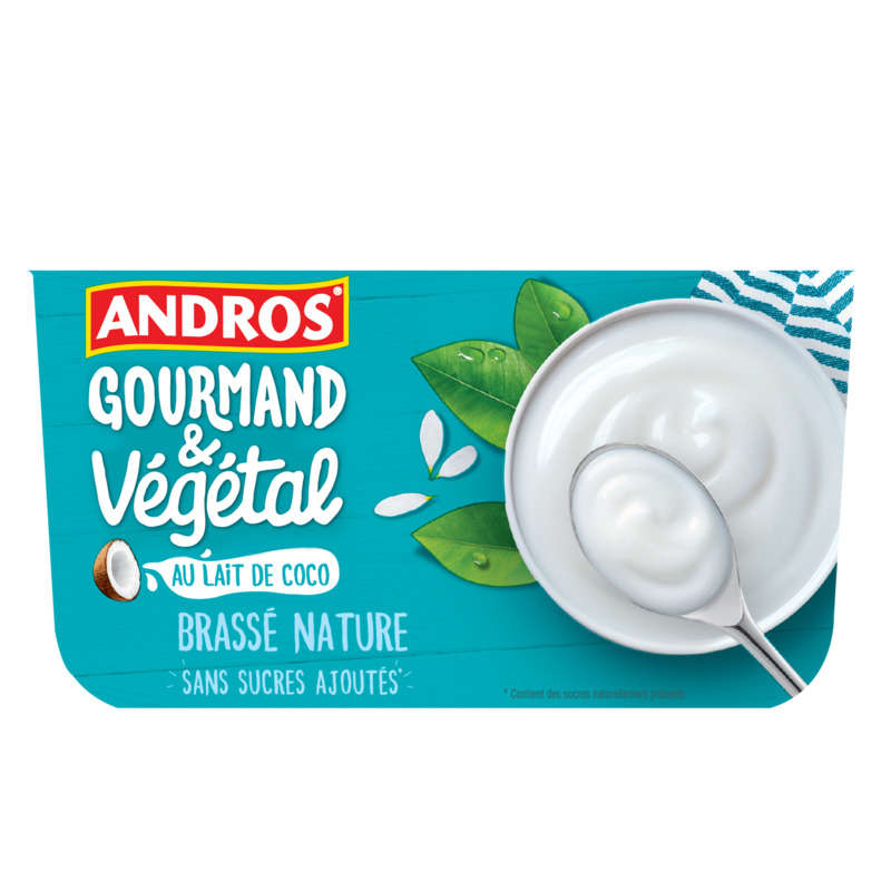 Andros Vegetable Yogurt with Coconut Milk 400G