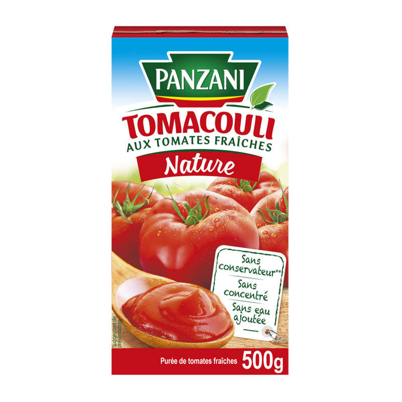 Panzani plain tomacouli sauce 500g