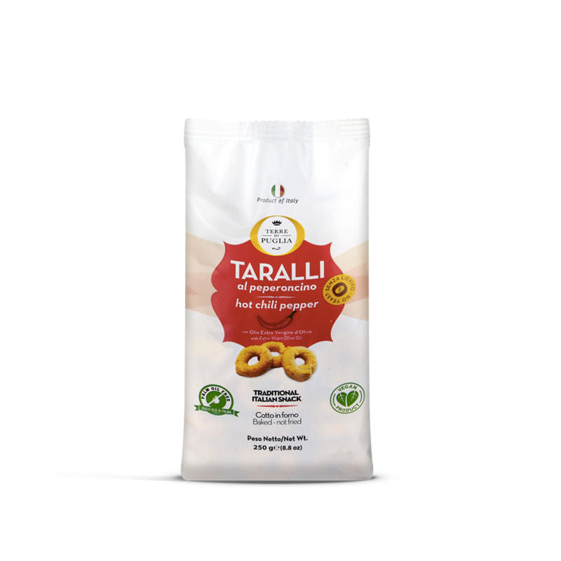 Terra Di Puglia Taralli Au Piment 250G Terra Di Puglia Taralli Au Piment 250G