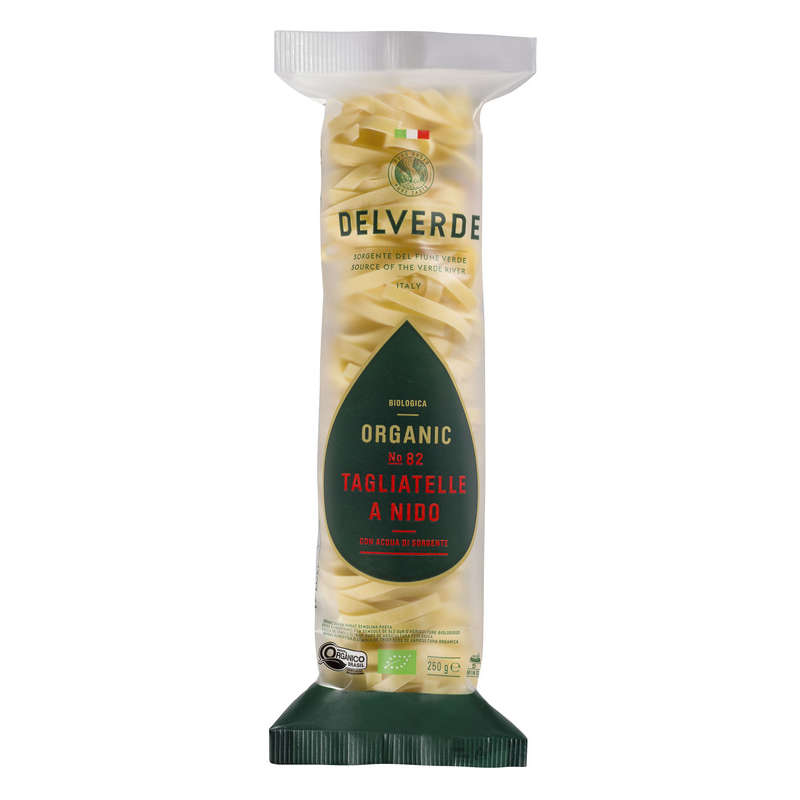 Delverde Tagliatelle A Nido N°82, Bio 250G Delverde Tagliatelle A Nido N°82, Bio 250G