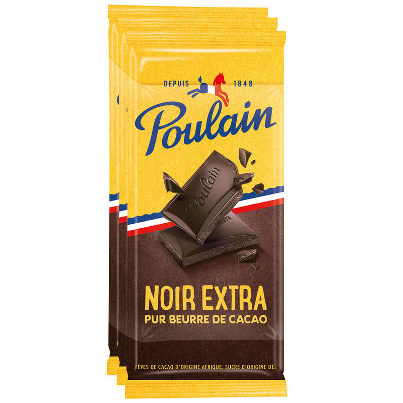 Poulain Noir Extra 3X100G 3 X 100G Poulain Noir Extra 3X100G 3 X 100G