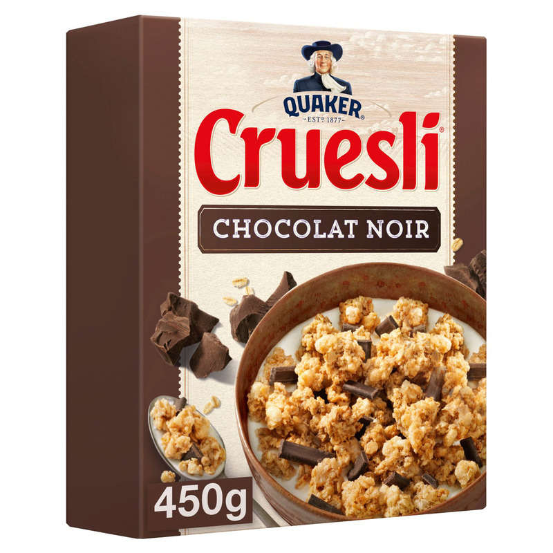 Quaker Cruesli Dark Chocolate Cereal 450 G