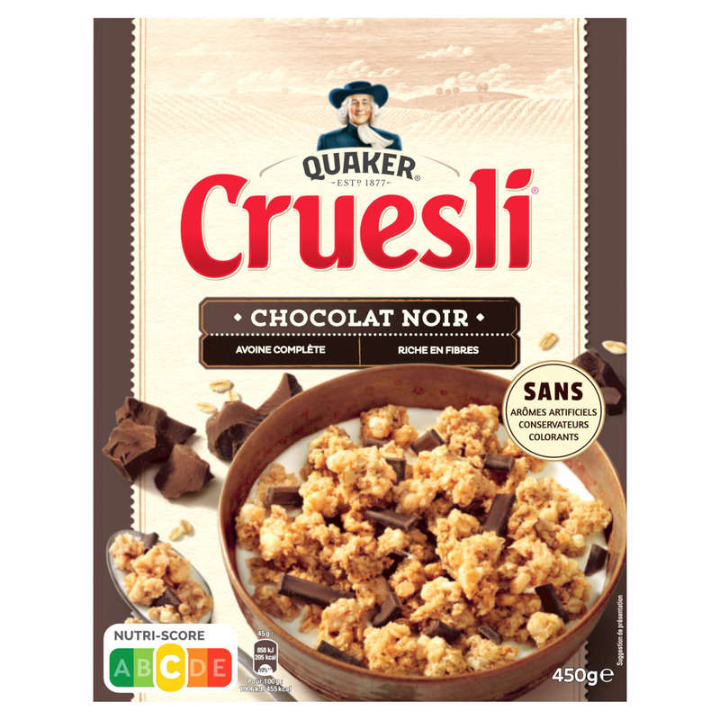 Quaker Cruesli Dark Chocolate Cereal 450 G