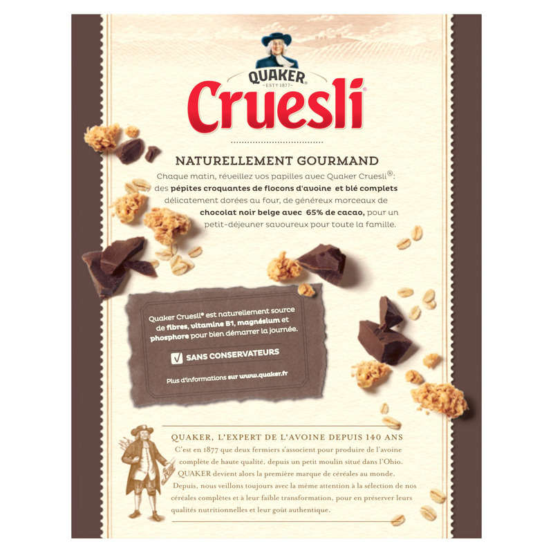 Quaker Cruesli Dark Chocolate Cereal 450 G