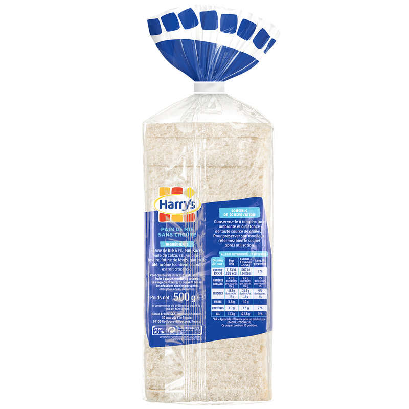 Harrys Bread 100% Mie Nature 500g