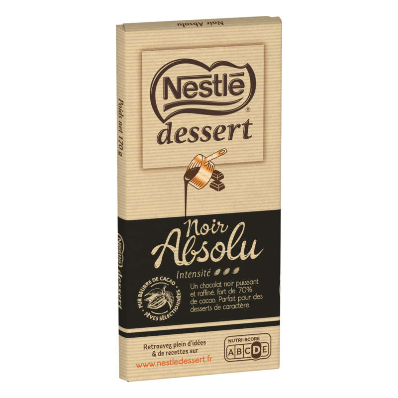 Nestlé Dessert Absolute Dark Chocolate Tablet 170g Nestlé Dessert Absolute Dark Chocolate Tablet 170g