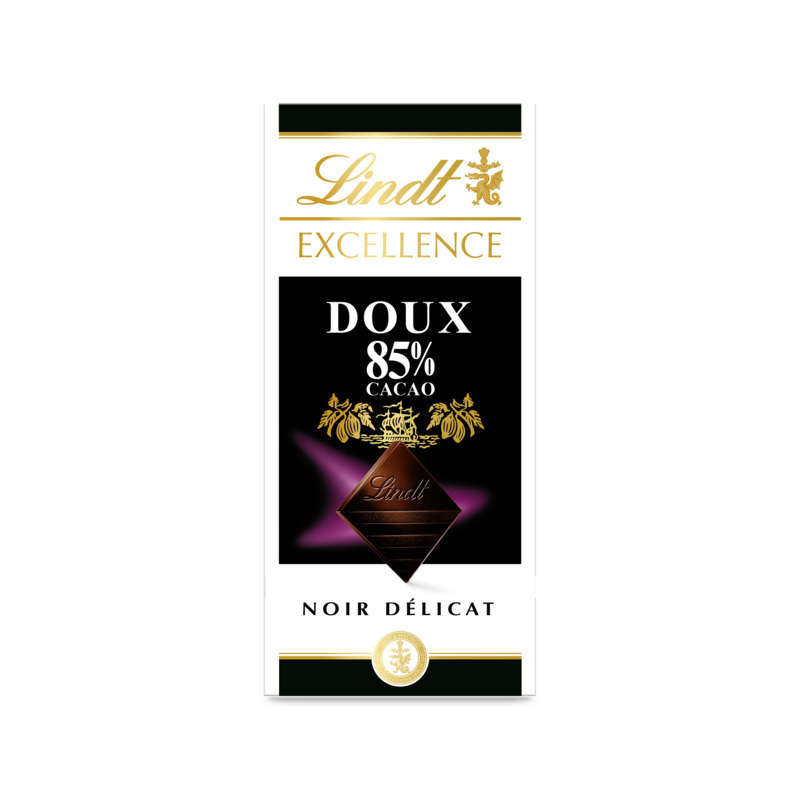 Lindt Chocolat Noir Doux Extra Fin 85% Cacao 100G Lindt Chocolat Noir Doux Extra Fin 85% Cacao 100G
