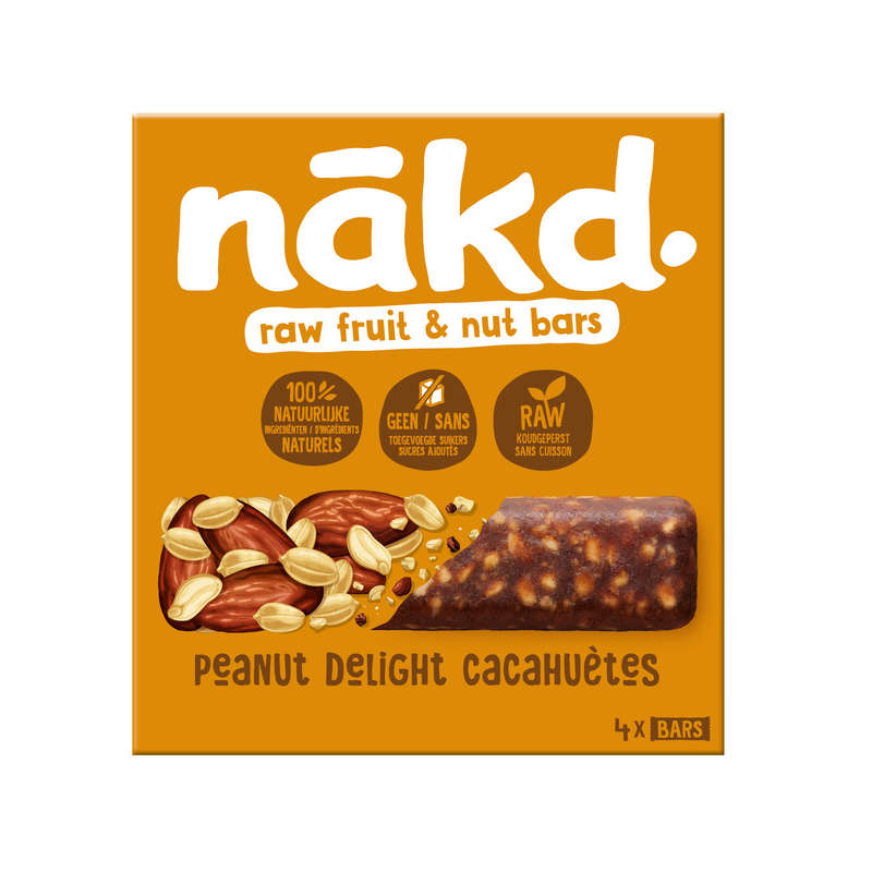 Nakd Barres Aux Cacahuètes 4X35G Nakd Barres Aux Cacahuètes 4X35G