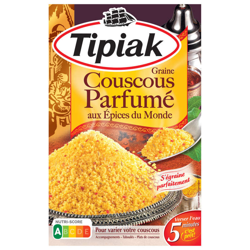 Tipiak Couscous Parfumé Aux Epices Du Monde 510G Tipiak Couscous Parfumé Aux Epices Du Monde 510G