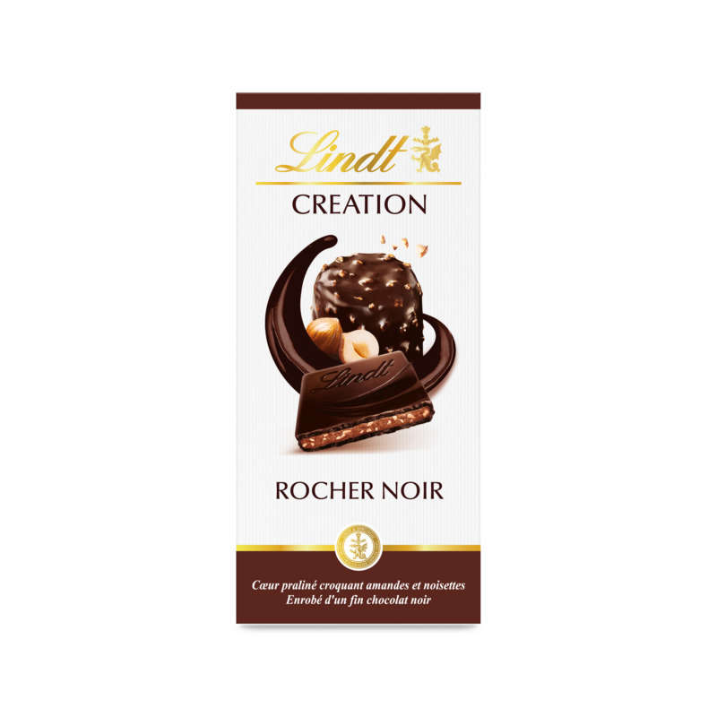 Lindt Creation Tablette Le Rocher - NOIR 150g Lindt Creation Tablette Le Rocher - NOIR 150g