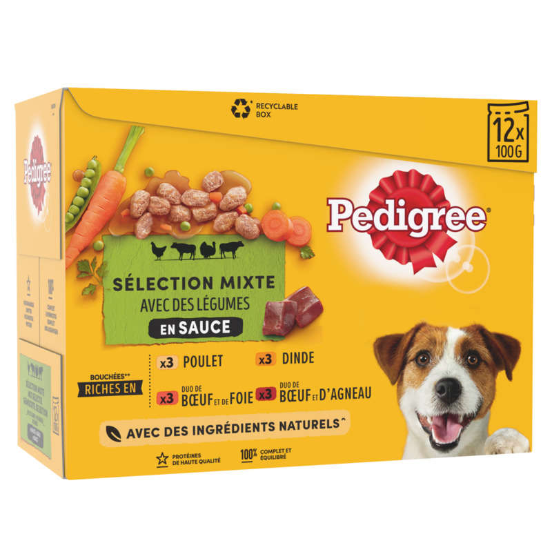 Pedigree Sachets fraîcheur en sauce petit chien 12x100g Pedigree Sachets fraîcheur en sauce petit chien 12x100g