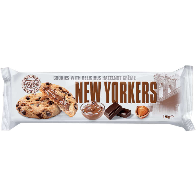Cookies New Yorkers Au Chocolat Et Noisettes 175G Cookies New Yorkers Au Chocolat Et Noisettes 175G