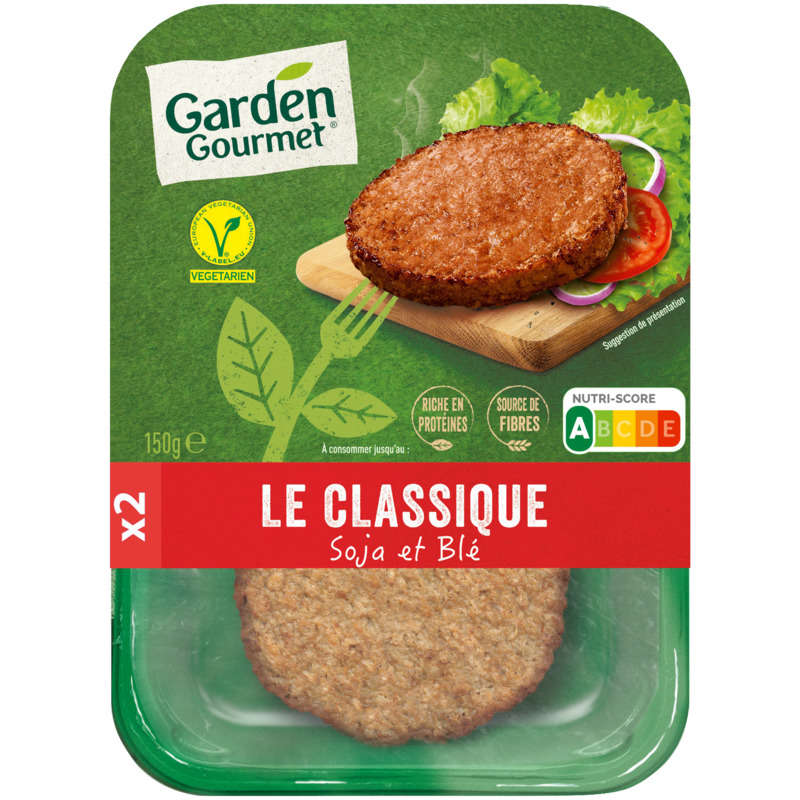 Garden Gourmet Le Classique Soja et Blé 150g Garden Gourmet Le Classique Soja et Blé 150g