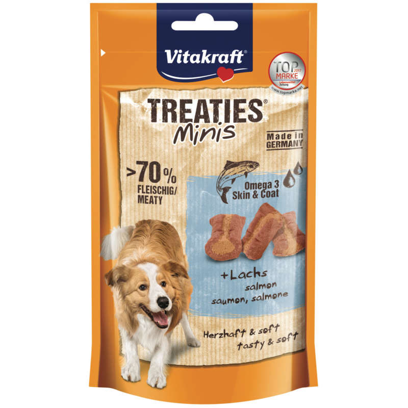 Vitakraft Treaties Minis Au Saumon Pour Chien 48G Vitakraft Treaties Minis Au Saumon Pour Chien 48G