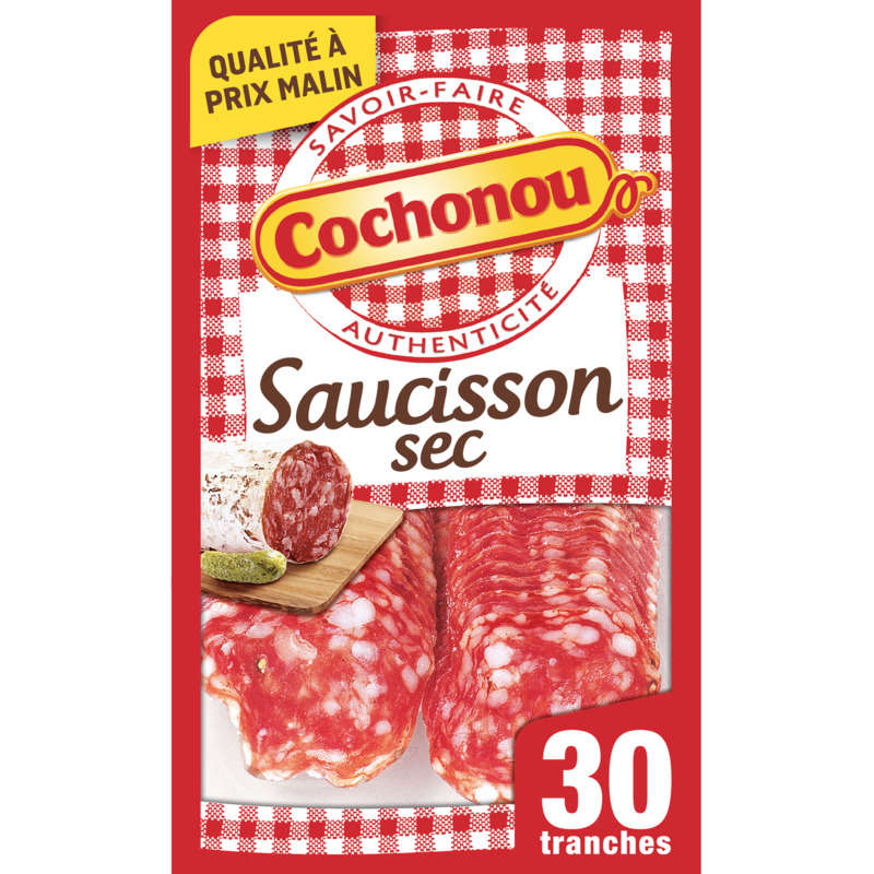 Cochonou Dry Sausage 30 Thin Slices 93G