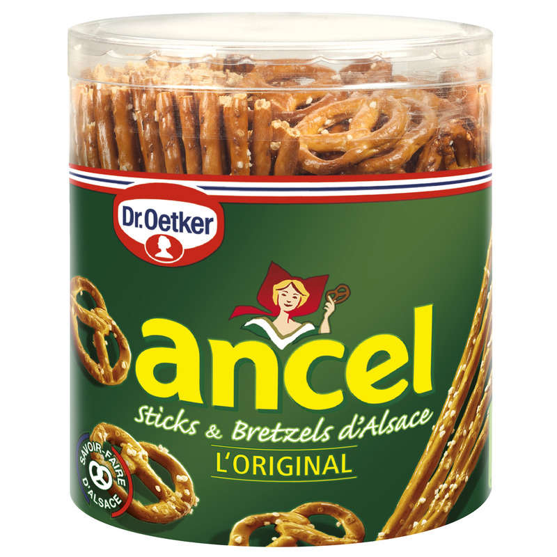 Ancel sticks & bretzels d'Alsace le pot de 300g Ancel sticks & bretzels d'Alsace le pot de 300g