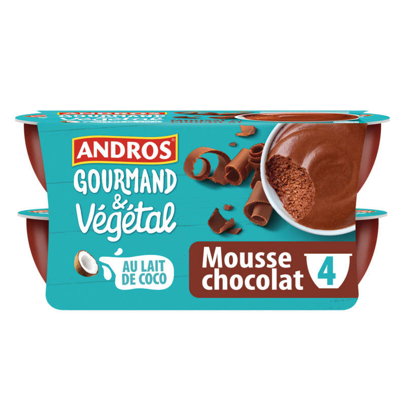 Andros Gourmand Coconut Milk Chocolate Mousse 220g