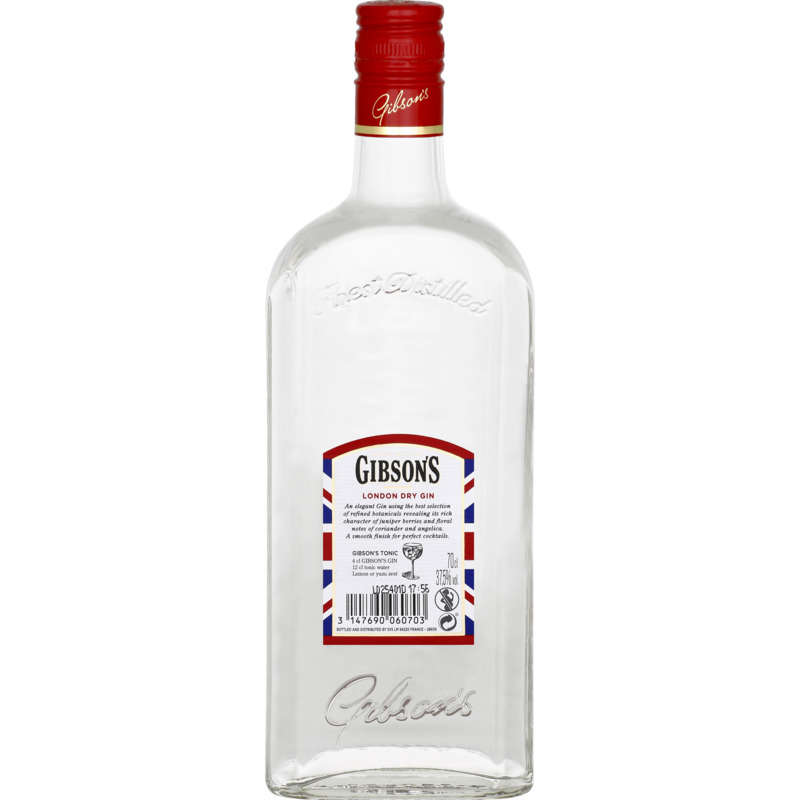 Gibson'S London Dry Gin 37.5° 70Cl