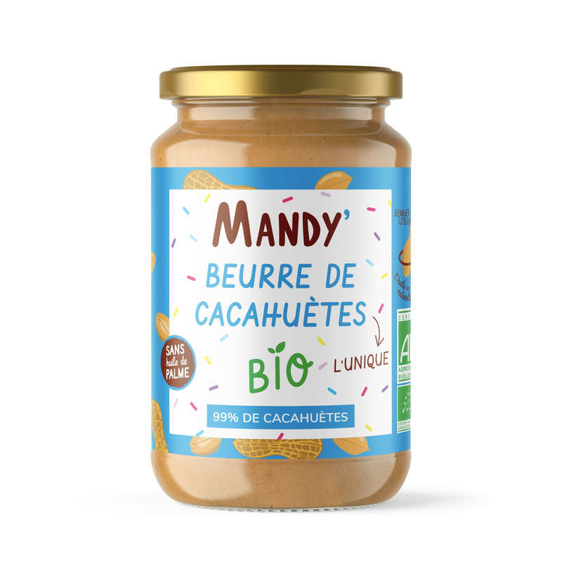 Mandy' Organic Peanut Butter without Chunks 340g