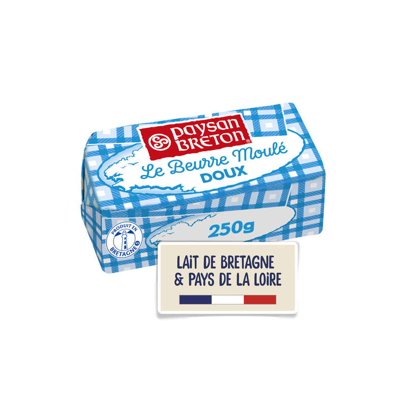 Paysan Breton Beurre moulé doux 250g Paysan Breton Beurre moulé doux 250g