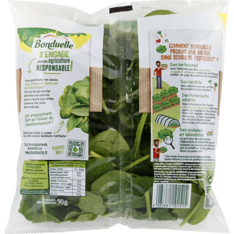 Bonduelle spinach 90g