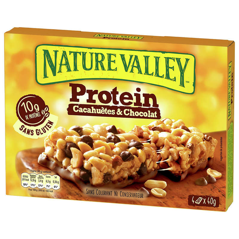 Nature Valley Barre De Céréales Protein Cacahuètes & Chocolat 40G Nature Valley Barre De Céréales Protein Cacahuètes & Chocolat 40G