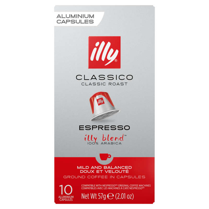Illy Café Espresso Classico 100% Arabica x10 capsules 57g Illy Café Espresso Classico 100% Arabica x10 capsules 57g