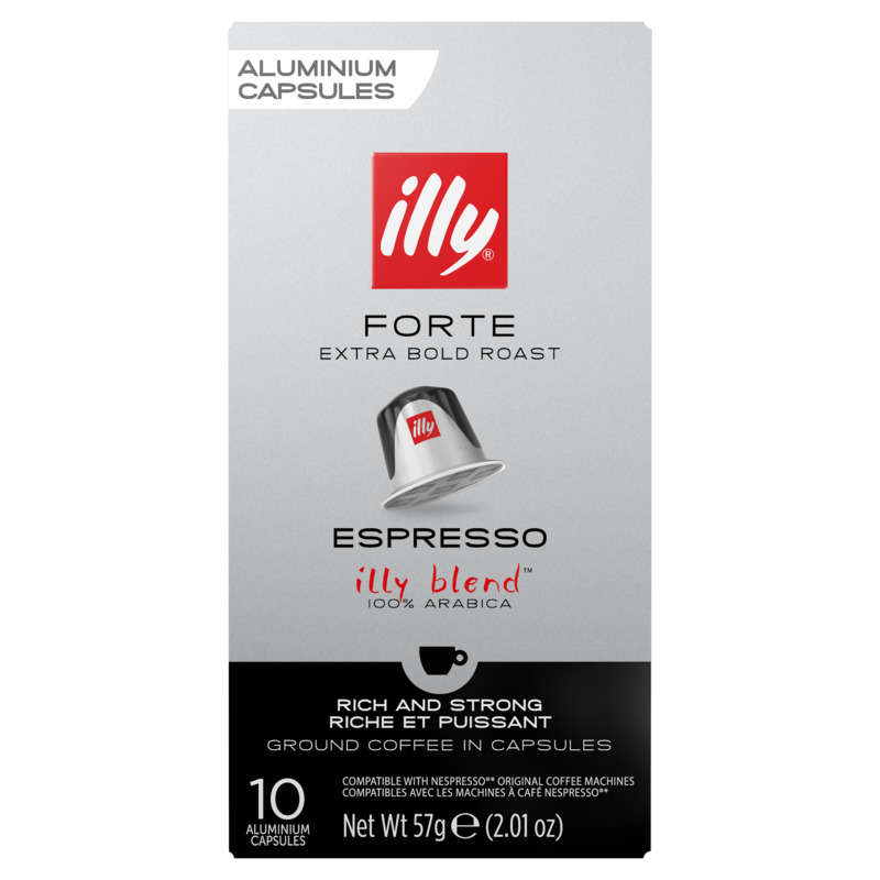 Illy Café Espresso Forte 100% Arabica x10 capsules 57g Illy Café Espresso Forte 100% Arabica x10 capsules 57g