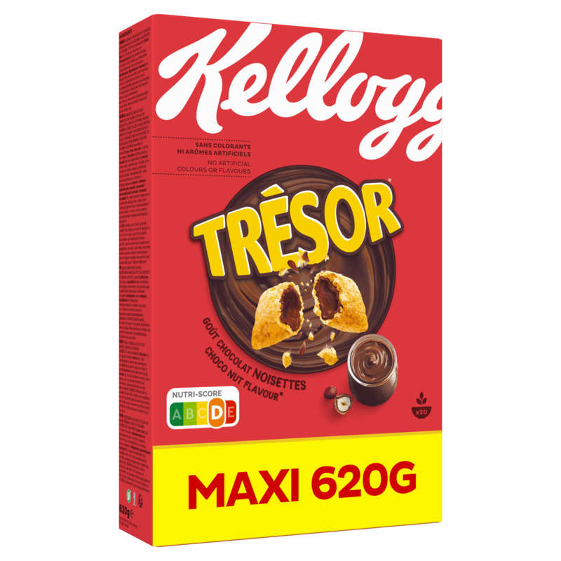 Kellogg's Céréales Trésor Chocolat noisettes 620g Kellogg's Céréales Trésor Chocolat noisettes 620g