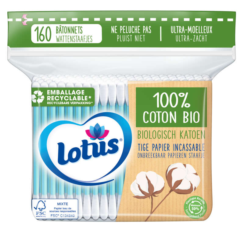 Lotus Organic Cotton Swab Bag X160