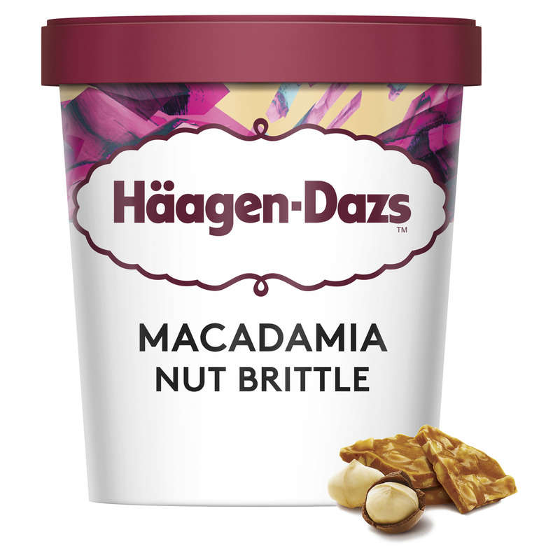 Haagen Dazs Pot Macadamia Nut Brittle Prem 400g