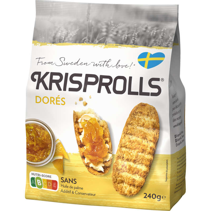 Krisprolls Golden Bread Rolls 240g