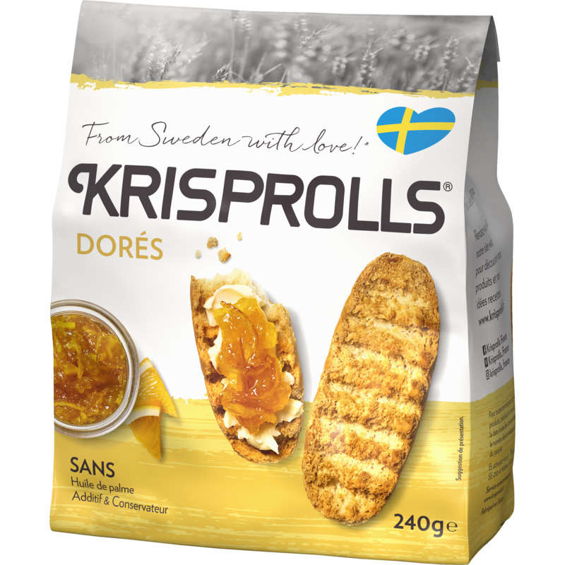 Krisprolls Golden Bread Rolls 240g