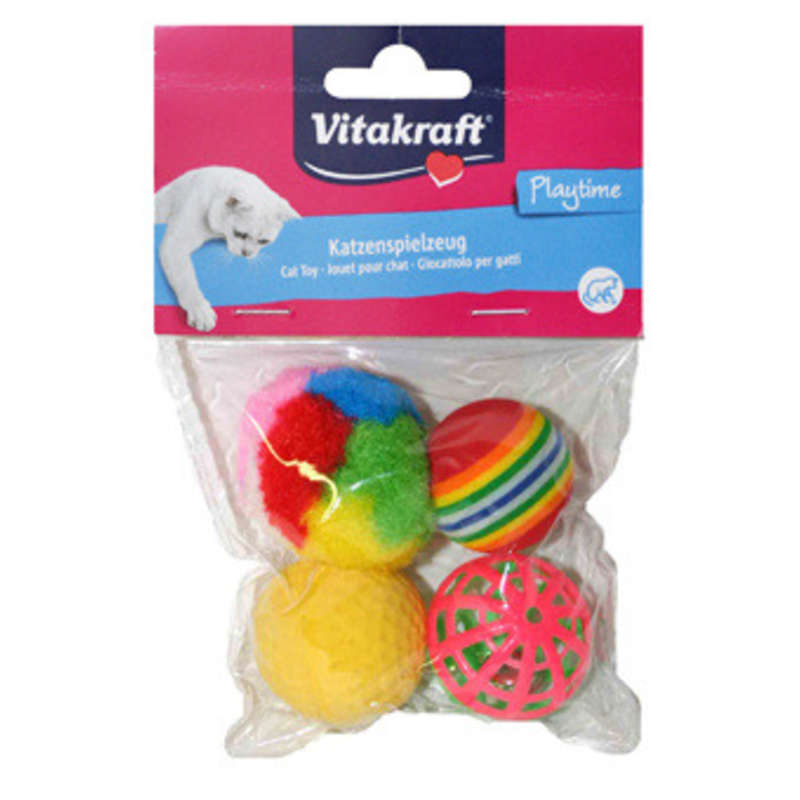Vitakraft 4 Balles Assorties 4cm