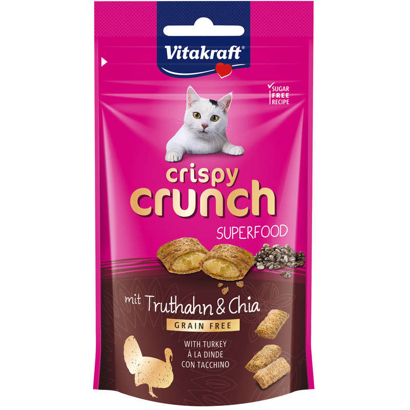 Vitakraft Crispy Crunch Superfood Turkey & Chia Seeds 60G