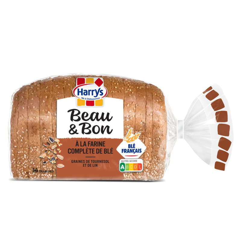 Harrys Beau&Bon Pain de Mie Tournesol et Lin 320g Harrys Beau&Bon Pain de Mie Tournesol et Lin 320g