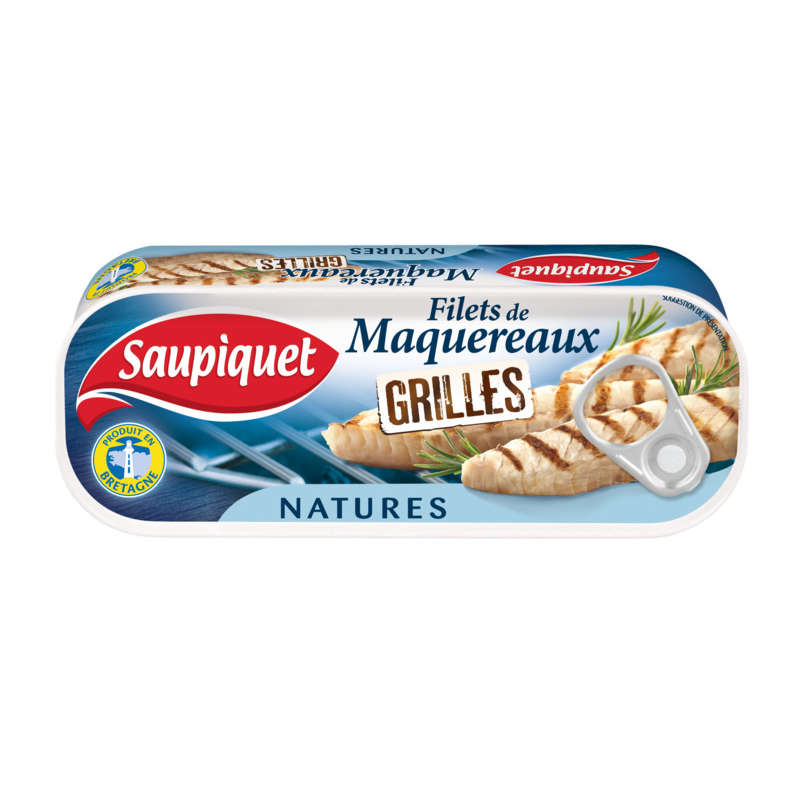 Saupiquet Grilled Mackerel Fillets Natural 120G