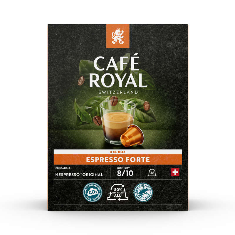 Café Royal Switzerland Espresso Capsules High Intensity 8/10 x 36 Café Royal Switzerland Espresso Capsules High Intensity 8/10 x 36