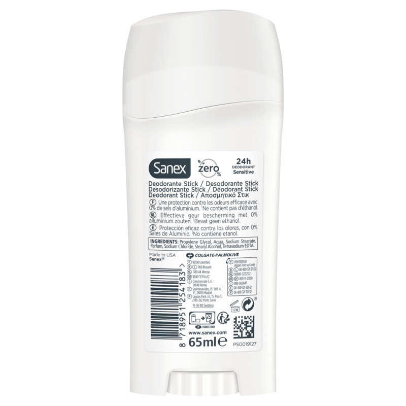 Sanex Déodorant Stick Dermo Peaux sensibles 65ml Sanex Déodorant Stick Dermo Peaux sensibles 65ml