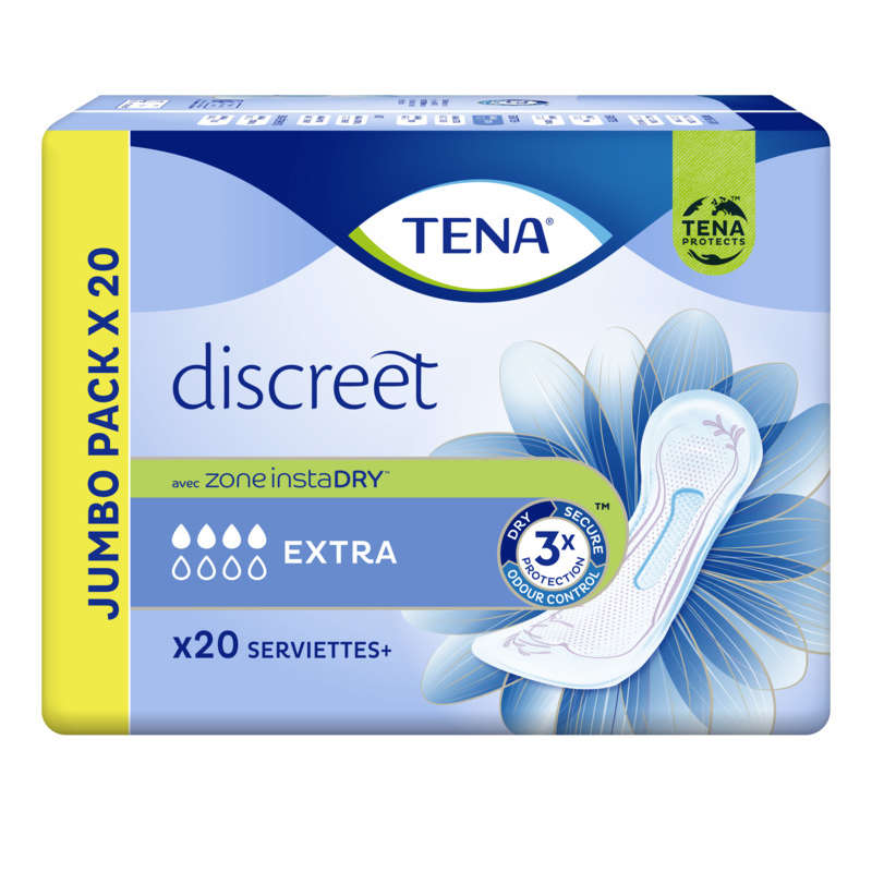 Tena Discreet Extra Towels X20