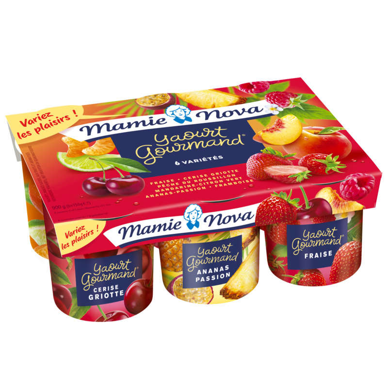 Mamie Nova Fruit Yogurt 6x150g