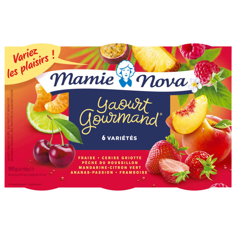 Mamie Nova Fruit Yogurt 6x150g