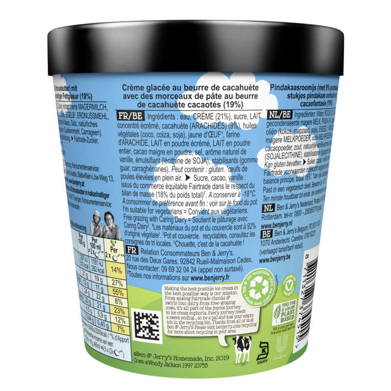 Ben & Jerry's Ice Cream Jar Peanut Butter Cup 465ml