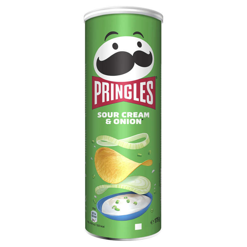 Pringles Chips Tuiles Crème et Oignon 175g Pringles Chips Tuiles Crème et Oignon 175g