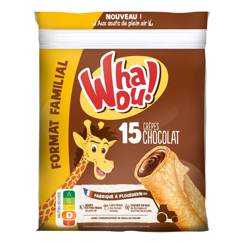 Whaou! Crêpes Au Chocolat X15 480G Whaou! Crêpes Au Chocolat X15 480G