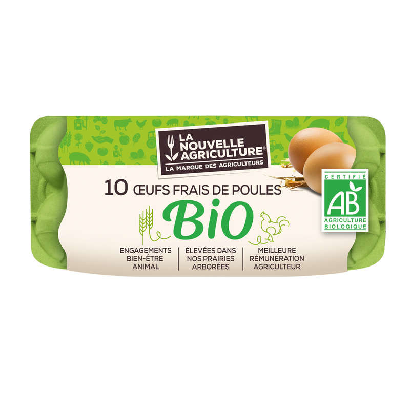 New Agriculture Organic Fresh Eggs x10